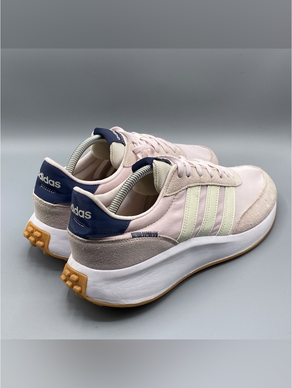 Adidas Neo Run 70S Women's Pink Comfort Lace Up Running Shoes - Picture 2 of 4